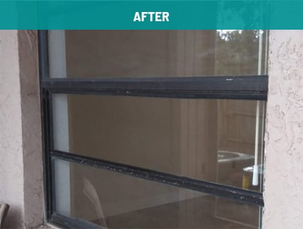 After Window Glass replacement Melbourne FL